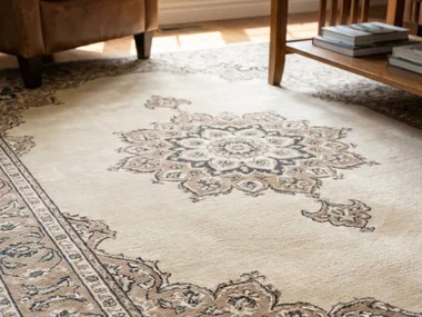 Clean area rug after cleaning